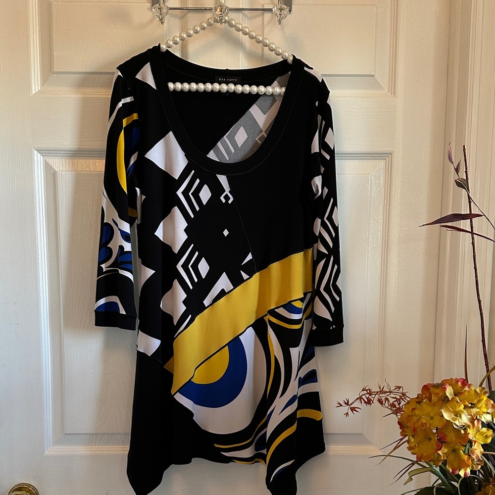 Eva Varro Sz L Scooped Neck Tunic
